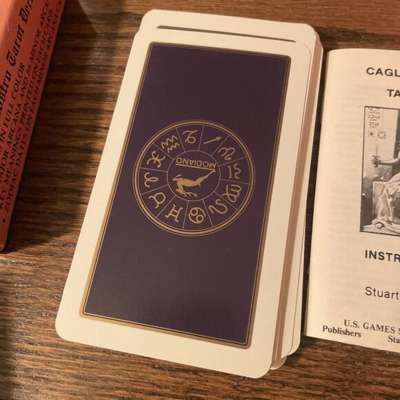Vintage Cagliostro Tarot Deck Made in Italy by Modiano in Box 1981 Instructions - Picture 10 of 10
